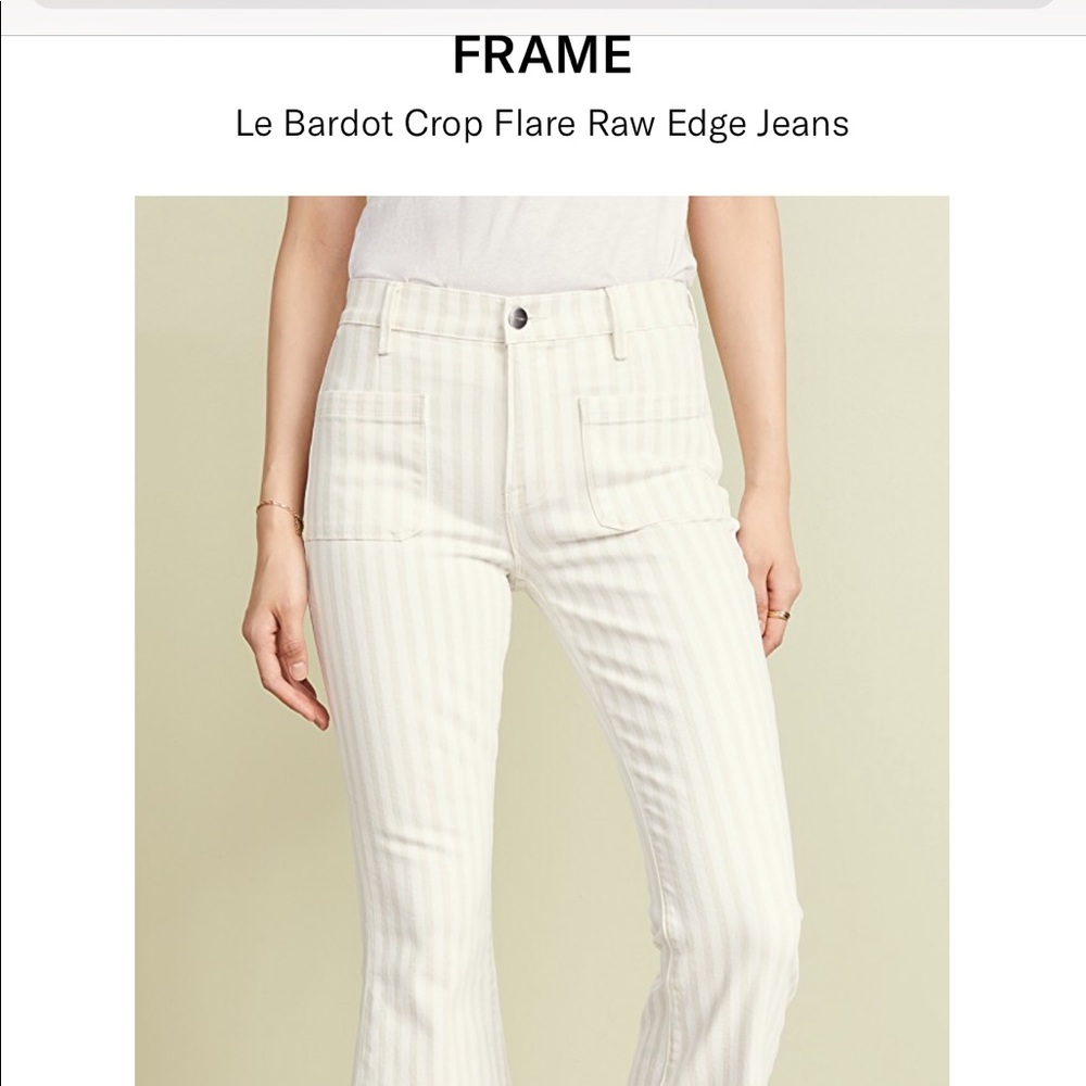 FRAME Bardot Crop Flare